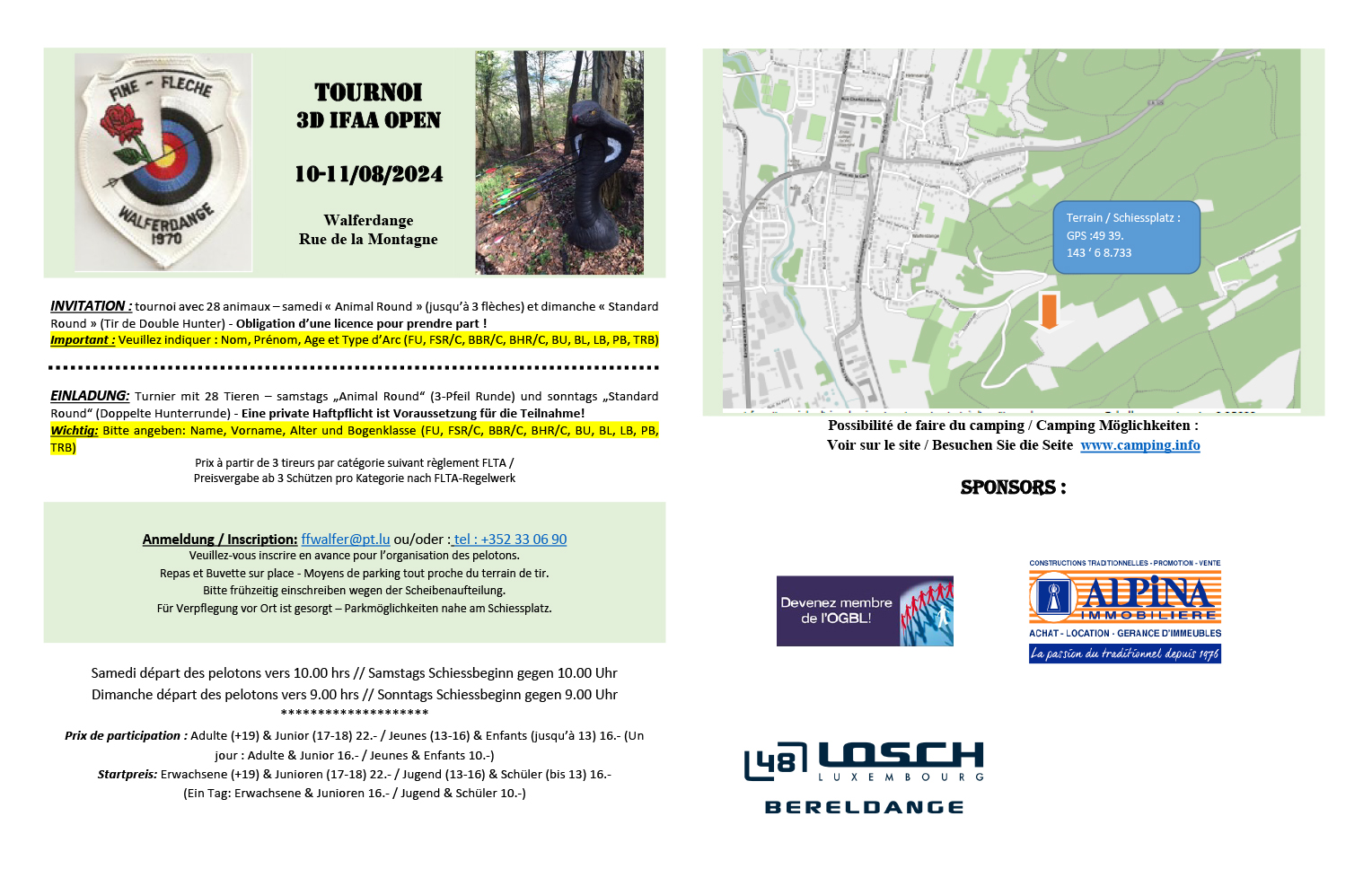 Uitnodiging 3D Walferdange Luxemburg 2024