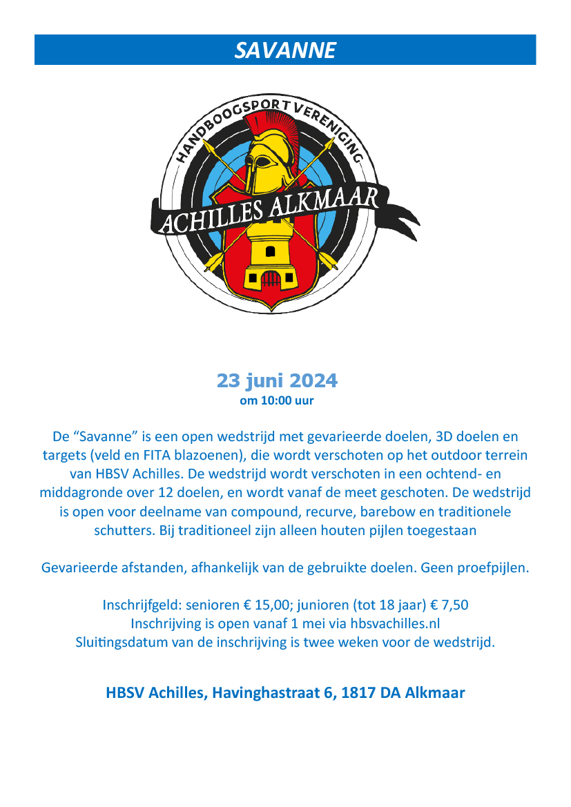 Uitnodiging Savanne 2024