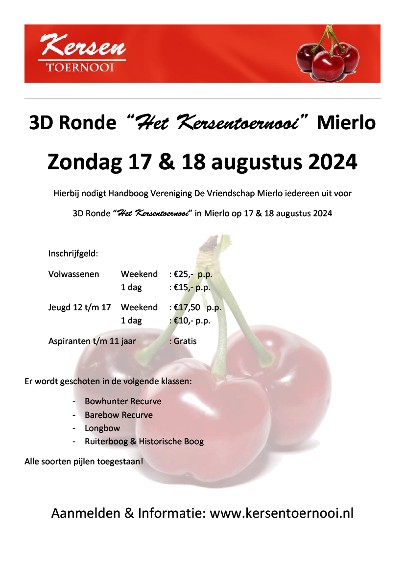 Uitnodiging 3D Het Kersentoernooi 2024
